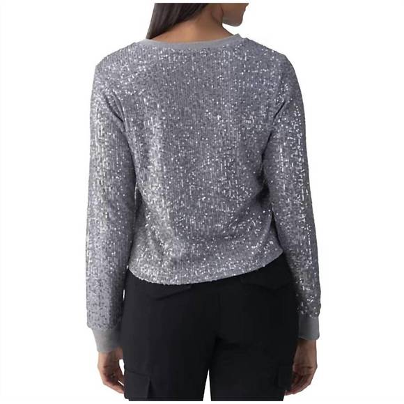 NEW SANCTUARY sparkle together top in gunmetal - Picture 2 of 3